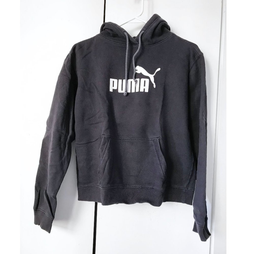 PUMA Women's Classics Logo Hoodie sz Medium Blue